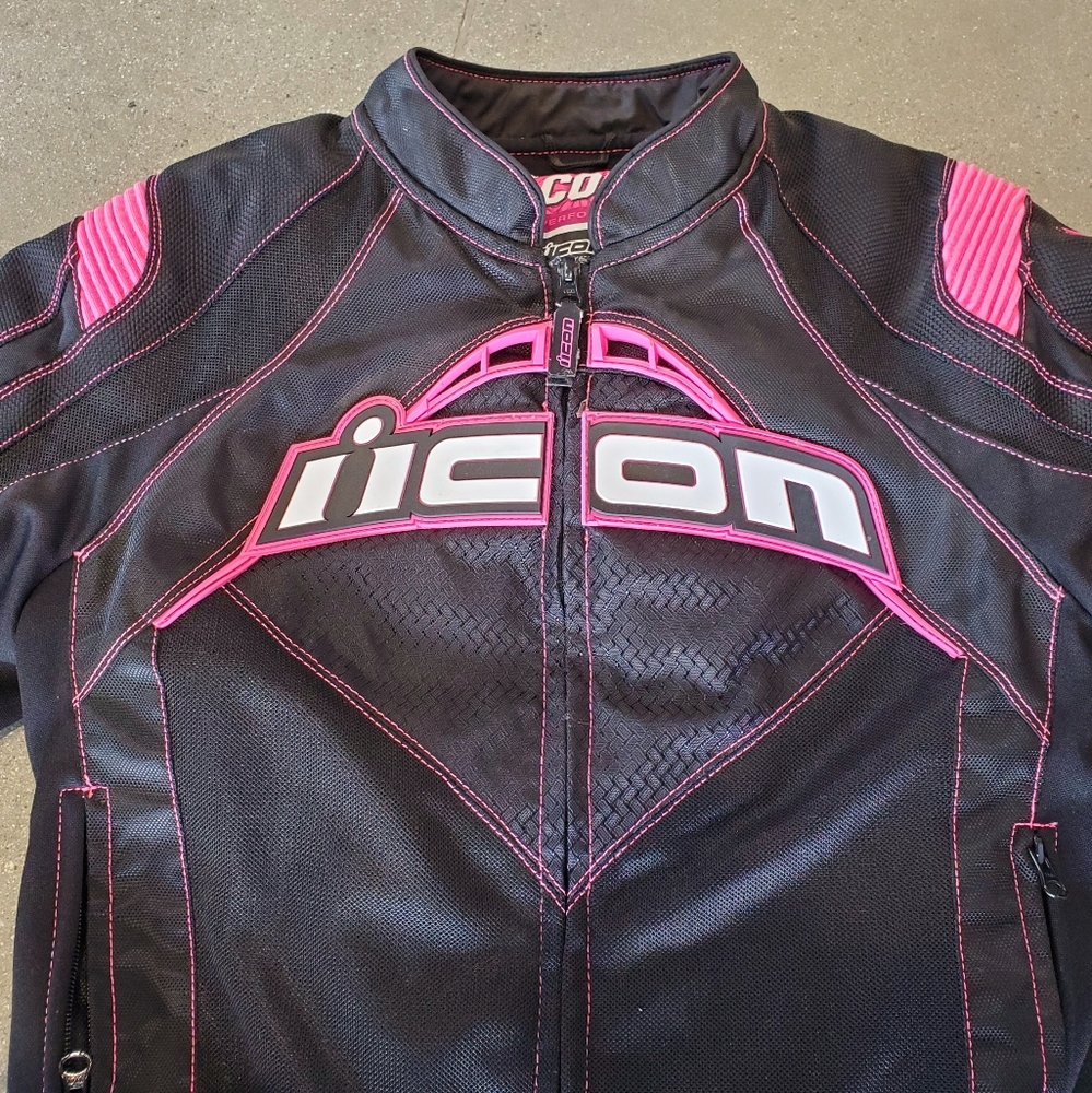 Womens Motorcycle Jacket Icon Contra size L